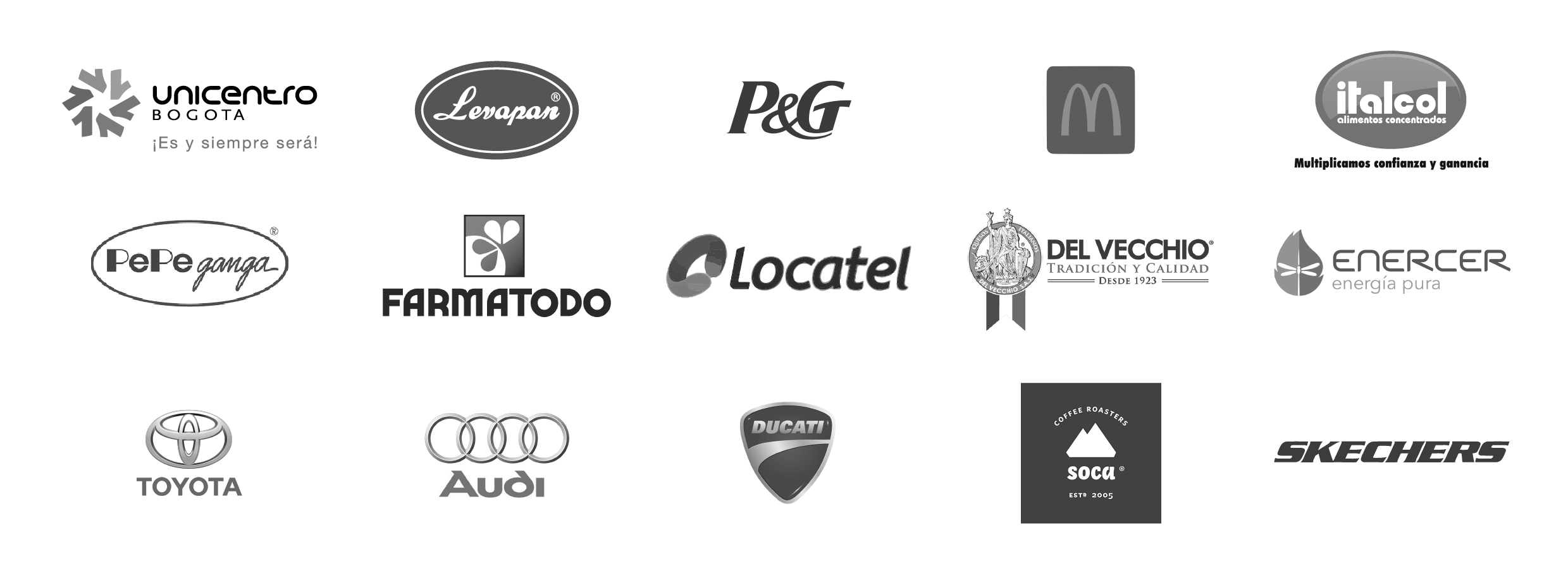 Clientes del sector consumo masivo: McDonald's, P&G, Levapan y marcas afines